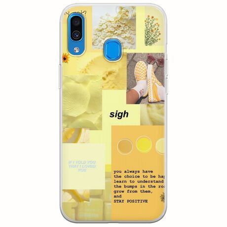 Aesthetic Yellow Samsung Galaxy A20e Flexible TPU (Διάφανη Σιλικόνη)