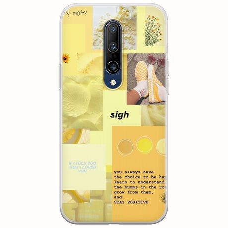 Aesthetic Yellow OnePlus 7 Pro Flexible TPU (Διάφανη Σιλικόνη)