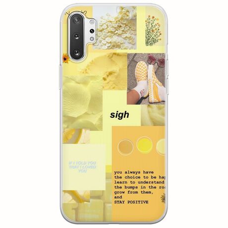 Aesthetic Yellow Samsung Galaxy Note 10 Plus Flexible TPU (Διάφανη Σιλικόνη)