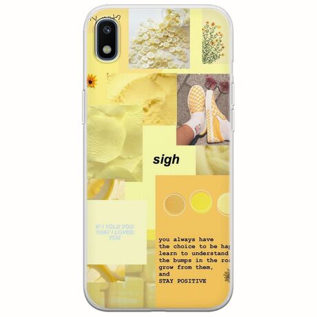 Aesthetic Yellow Samsung Galaxy A10 Flexible TPU (Διάφανη Σιλικόνη)