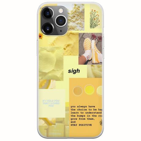 Aesthetic Yellow iPhone 11 Pro Max Flexible TPU (Διάφανη Σιλικόνη)