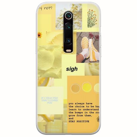 Aesthetic Yellow Xiaomi Mi 9T / Xiaomi Mi 9T Pro Flexible TPU (Διάφανη Σιλικόνη)