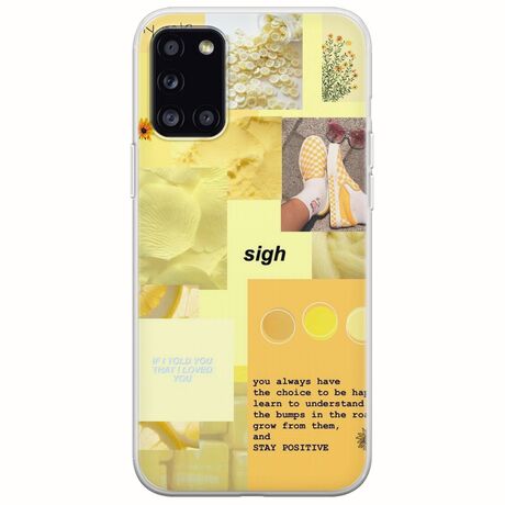 Aesthetic Yellow Samsung Galaxy A31 Flexible TPU (Διάφανη Σιλικόνη)