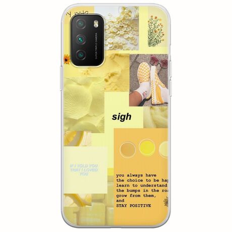 Aesthetic Yellow Xiaomi Poco M3 Flexible TPU (Διάφανη Σιλικόνη)