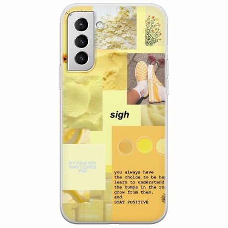 Aesthetic Yellow Samsung Galaxy S21 Plus Flexible TPU (Διάφανη Σιλικόνη)