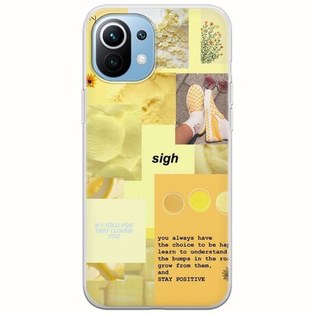 Aesthetic Yellow Xiaomi Mi 11 Flexible TPU (Διάφανη Σιλικόνη)