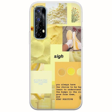Aesthetic Yellow Realme 7 Flexible TPU (Διάφανη Σιλικόνη)