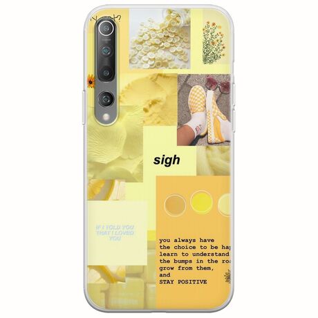 Aesthetic Yellow Xiaomi Mi 10  / Mi 10 Pro Flexible TPU (Διάφανη Σιλικόνη)