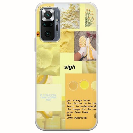 Aesthetic Yellow Xiaomi Redmi Note 10 Pro / 10 Pro Max Flexible TPU (Διάφανη Σιλικόνη)