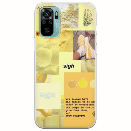 Aesthetic Yellow Xiaomi Redmi Note 10 / 10s Flexible TPU (Διάφανη Σιλικόνη)