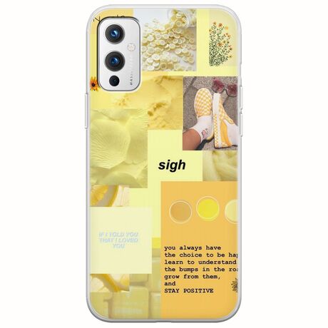 Aesthetic Yellow OnePlus 9 Flexible TPU (Διάφανη Σιλικόνη)