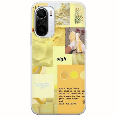 Aesthetic Yellow Xiaomi Mi11i Flexible TPU (Διάφανη Σιλικόνη)