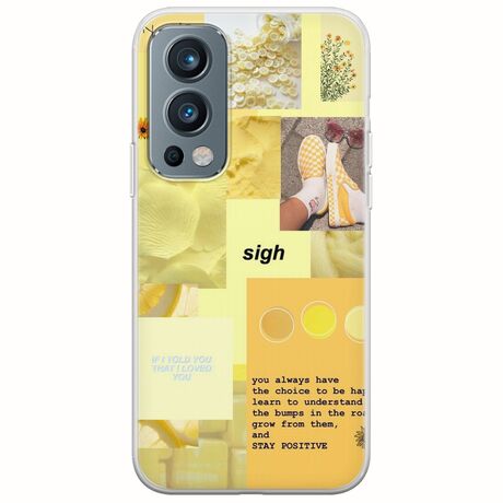 Aesthetic Yellow OnePlus Nord 2 5G Flexible TPU (Διάφανη Σιλικόνη)