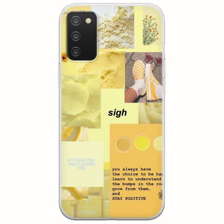 Aesthetic Yellow Samsung Galaxy A03s Flexible TPU (Διάφανη Σιλικόνη)