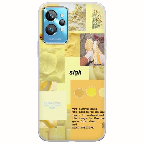Aesthetic Yellow Realme GT2 Pro Flexible TPU (Διάφανη Σιλικόνη)