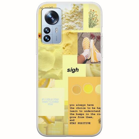 Aesthetic Yellow Xiaomi 12 Pro Flexible TPU (Διάφανη Σιλικόνη)