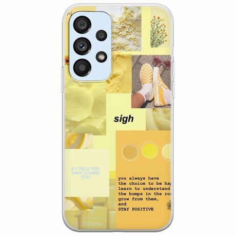 Aesthetic Yellow Samsung Galaxy A53 5G Flexible TPU (Διάφανη Σιλικόνη)