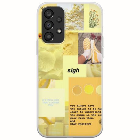 Aesthetic Yellow Samsung Galaxy A33 5G Flexible TPU (Διάφανη Σιλικόνη)