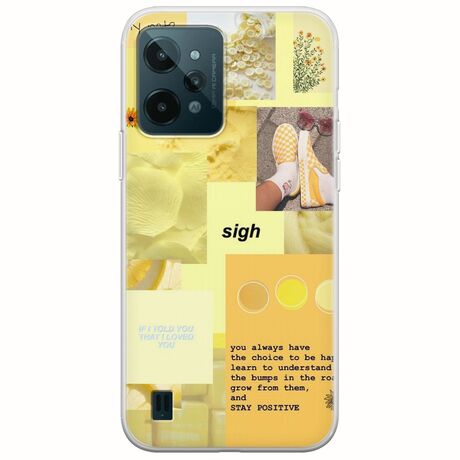 Aesthetic Yellow Realme C31 Flexible TPU (Διάφανη Σιλικόνη)
