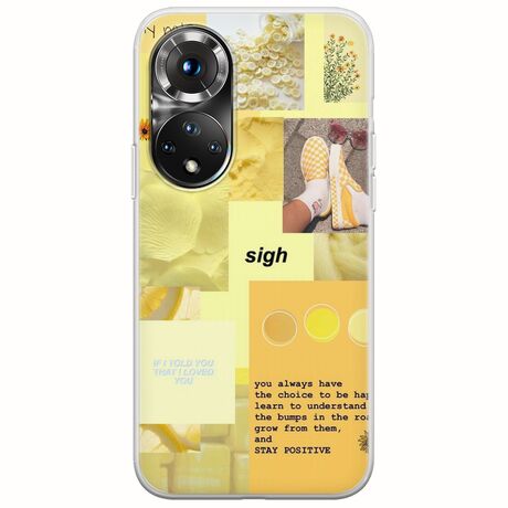 Aesthetic Yellow Huawei Nova 9 Flexible TPU (Διάφανη Σιλικόνη)