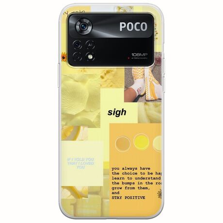 Aesthetic Yellow Xiaomi Poco X4 Pro 5G Flexible TPU (Διάφανη Σιλικόνη)