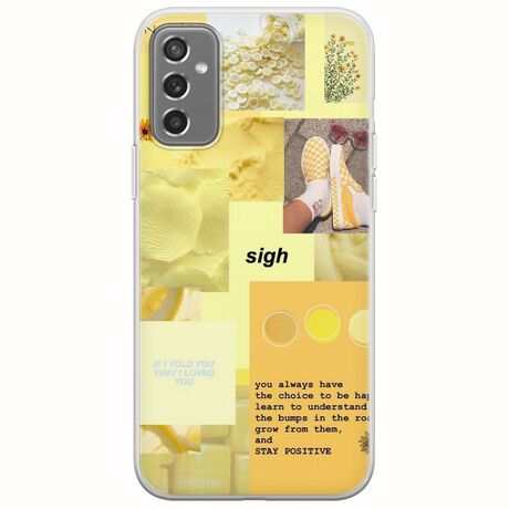 Aesthetic Yellow Samsung Galaxy M13 4G Flexible TPU (Διάφανη Σιλικόνη)