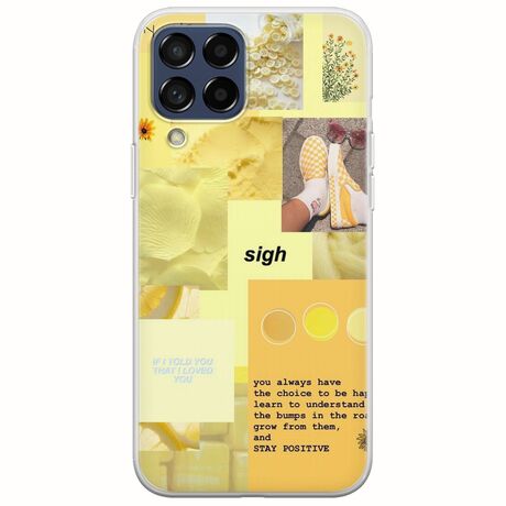 Aesthetic Yellow Samsung Galaxy M53 5G Flexible TPU (Διάφανη Σιλικόνη)