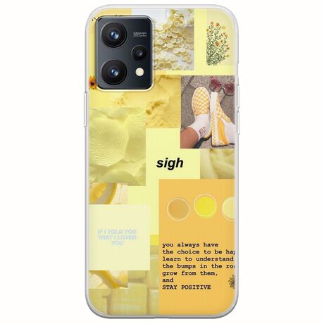 Aesthetic Yellow Realme 9 4G Flexible TPU (Διάφανη Σιλικόνη)