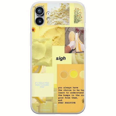 Aesthetic Yellow Nothing Phone (1) Flexible TPU (Διάφανη Σιλικόνη)