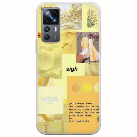 Aesthetic Yellow Xiaomi 12T / 12T Pro Flexible TPU (Διάφανη Σιλικόνη)