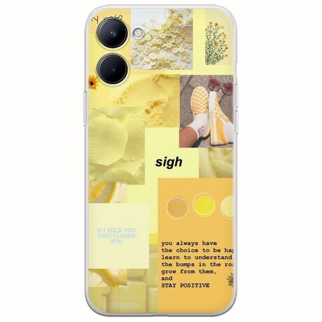 Aesthetic Yellow Realme C33 Flexible TPU (Διάφανη Σιλικόνη)
