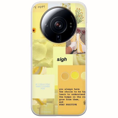 Aesthetic Yellow Xiaomi 12S Ultra Flexible TPU (Διάφανη Σιλικόνη)