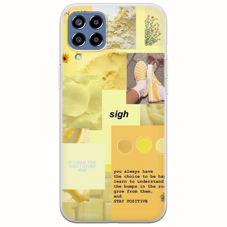 Aesthetic Yellow Samsung Galaxy M33 5G Flexible TPU (Διάφανη Σιλικόνη)