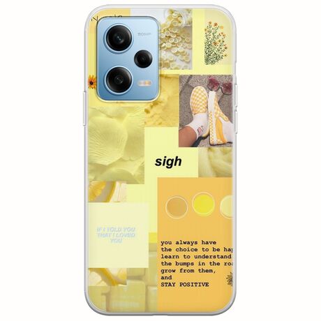 Aesthetic Yellow Xiaomi Redmi Note 12 4G Flexible TPU (Διάφανη Σιλικόνη)