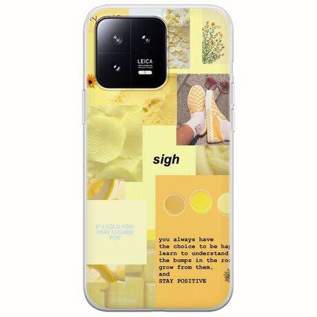 Aesthetic Yellow Xiaomi 13 5G Flexible TPU (Διάφανη Σιλικόνη)