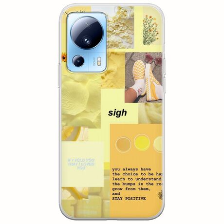 Aesthetic Yellow Xiaomi 13 Lite 5G Flexible TPU (Διάφανη Σιλικόνη)