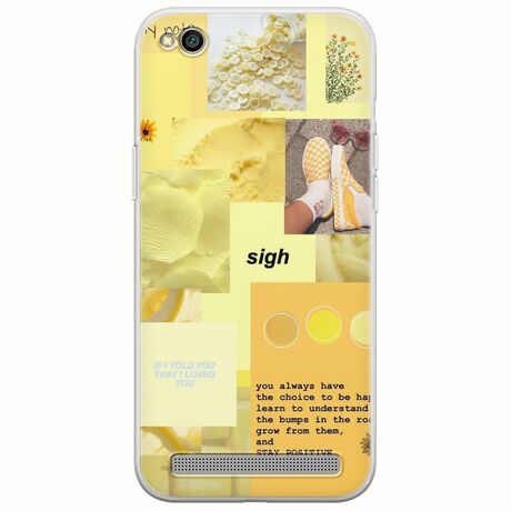 Aesthetic Yellow Xiaomi Redmi 5A Flexible TPU (Διάφανη Σιλικόνη)