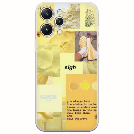 Aesthetic Yellow Xiaomi Redmi 12 Flexible TPU (Διάφανη Σιλικόνη)