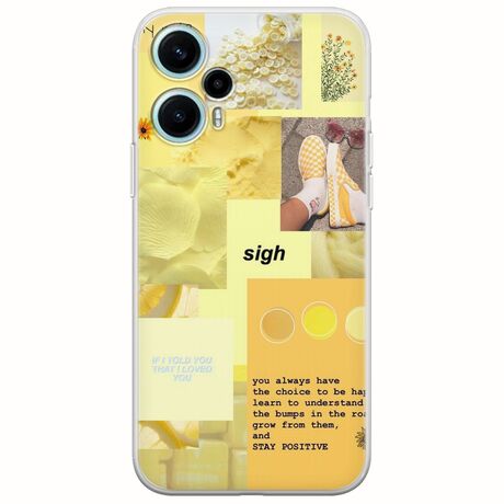Aesthetic Yellow Xiaomi Poco F5 5G Flexible TPU (Διάφανη Σιλικόνη)
