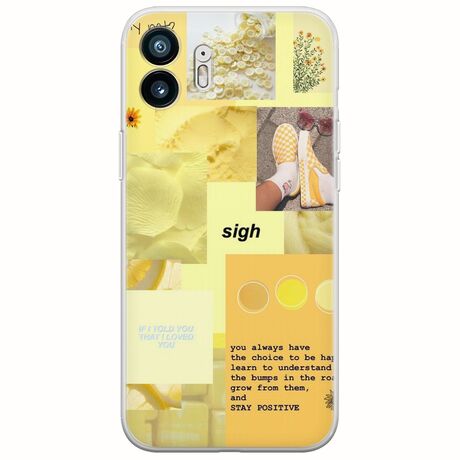 Aesthetic Yellow Nothing Phone (2) Flexible TPU (Διάφανη Σιλικόνη)