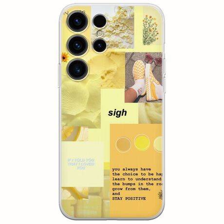 Aesthetic Yellow Samsung Galaxy S24 Ultra 5G Flexible TPU (Διάφανη Σιλικόνη)