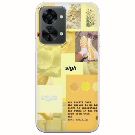 Aesthetic Yellow OnePlus Nord 2T 5G Flexible TPU (Διάφανη Σιλικόνη)