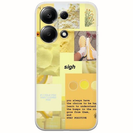 Aesthetic Yellow Xiaomi Redmi Note 13 4G Flexible TPU (Διάφανη Σιλικόνη)
