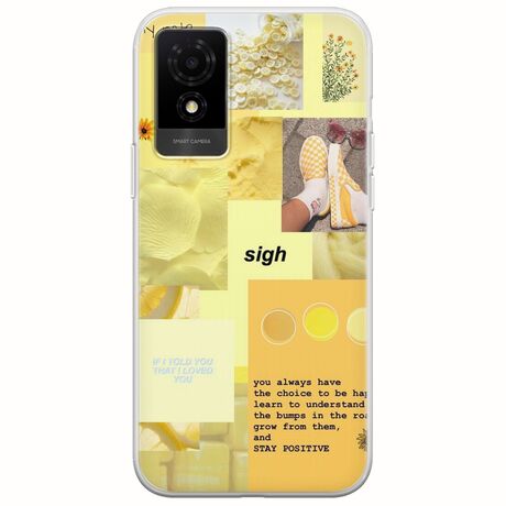 Aesthetic Yellow TCL 501 Flexible TPU (Διάφανη Σιλικόνη)