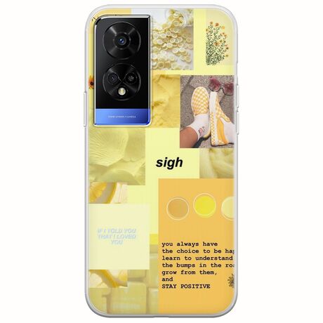 Aesthetic Yellow TCL 50 5G Flexible TPU (Διάφανη Σιλικόνη)