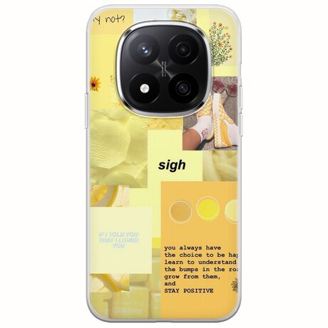 Aesthetic Yellow Xiaomi Poco X7 5G Flexible TPU (Διάφανη Σιλικόνη)
