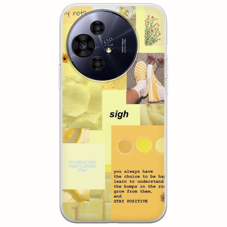 Aesthetic Yellow TCL 50 PRO NXTPAPER 5G Flexible TPU (Διάφανη Σιλικόνη)
