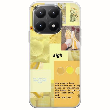 Aesthetic Yellow Xiaomi 15T 5G Flexible TPU (Διάφανη Σιλικόνη)