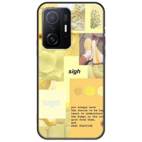 Aesthetic Yellow Xiaomi 11T / 11T Pro Black TPU (Μαύρη Σιλικόνη)