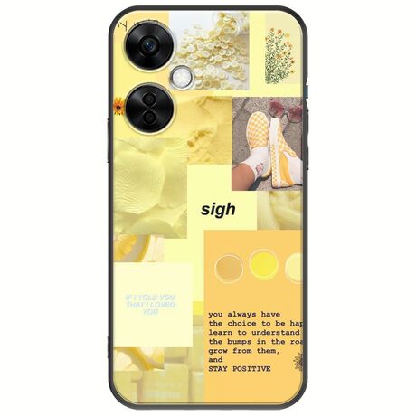 Aesthetic Yellow OnePlus Nord CE 3 Lite 5G Black TPU (Μαύρη Σιλικόνη)